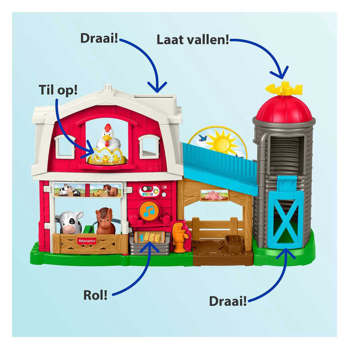 Fisher-Price Little People Farm – Tierpflege auf dem Bauernhof – Spielset