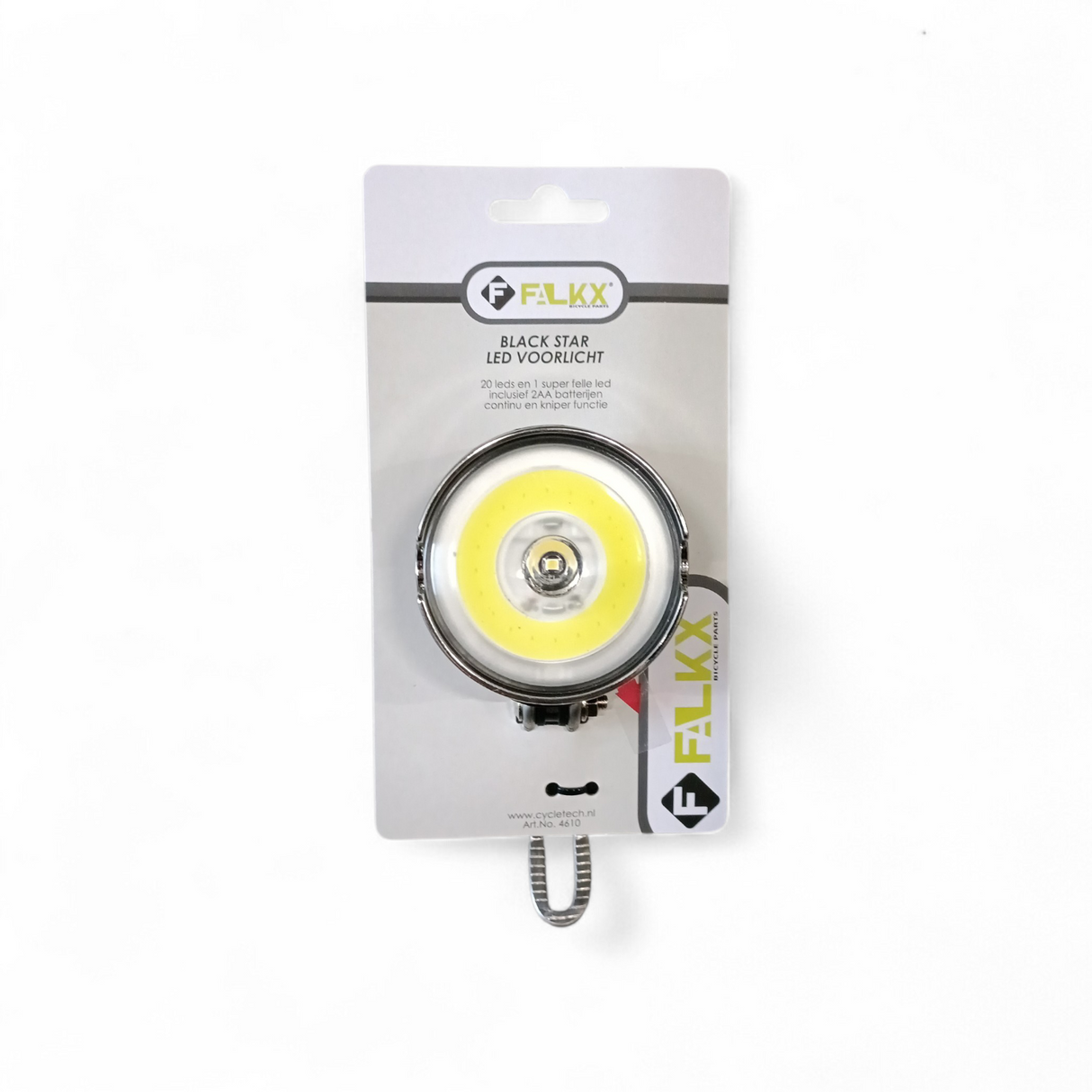 Falkx Scheinwerfer LED. 20 kleine LEDs und 1 super helle LED, einschließlich Batterien (Hanging Pack)