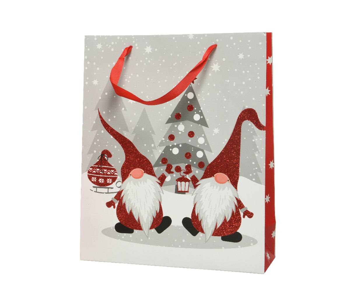 Decoris Geschenktüte Zwerge 8x18x24cm