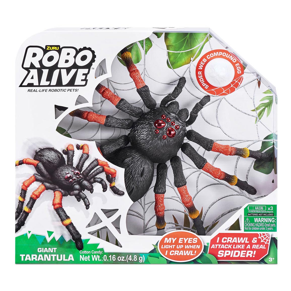 Zuru Robo Alive Riesenvogelspinne mit Spinnennetzschleim