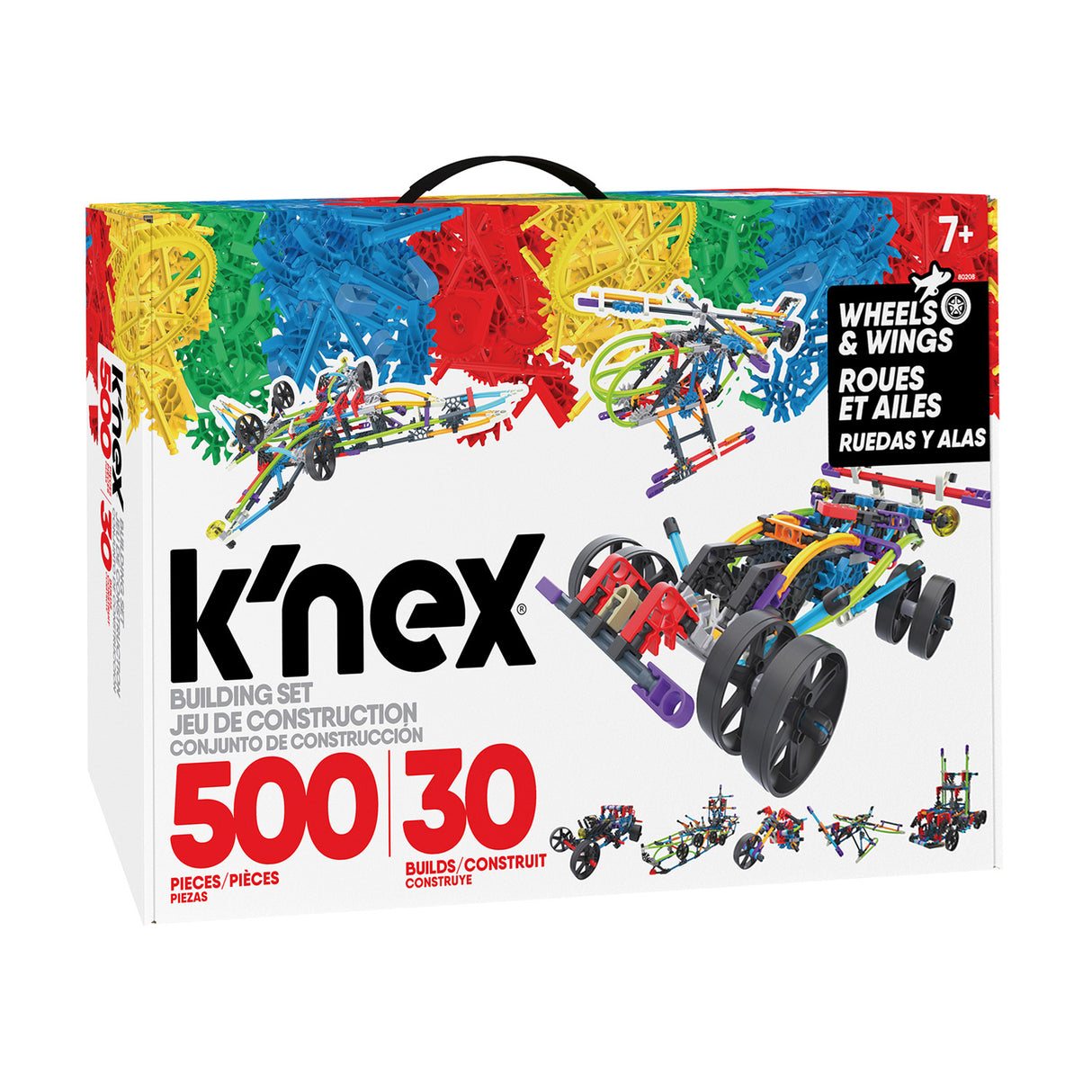 K'nex Bausatz Räder 30 Modelle, 500-tlg.
