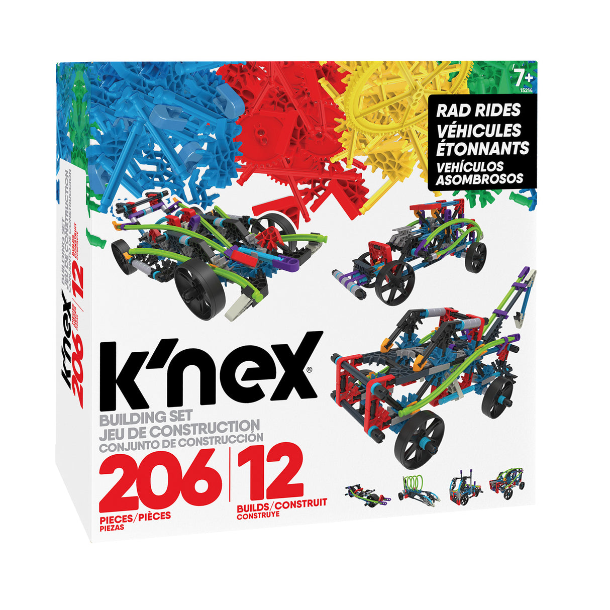 K'nex Construction Set 12 Modelle, 206dlg.