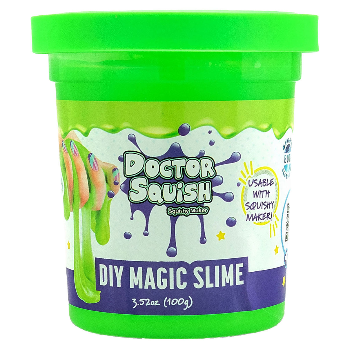 Boti Doctor Squish Slime Vorteilspackung – grün und lila, 240 Gramm
