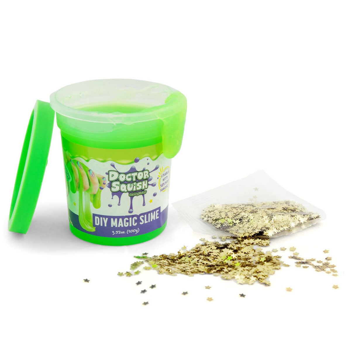 Boti Doctor Squish Slime Vorteilspackung – grün und lila, 240 Gramm