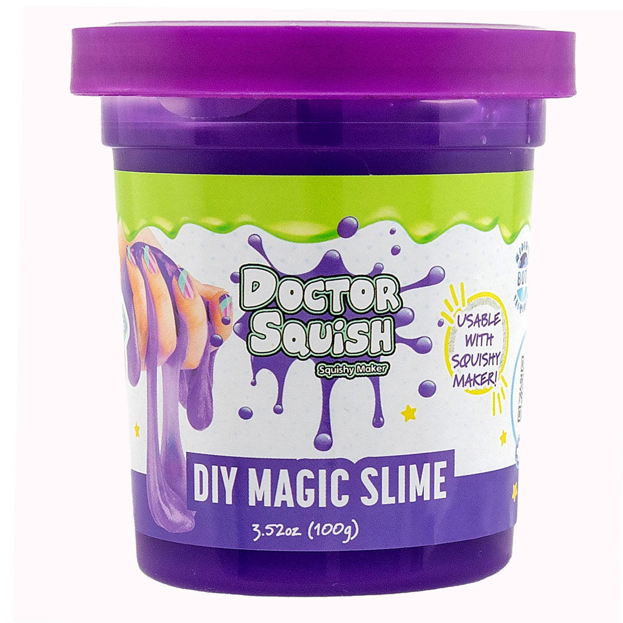 Boti Doctor Squish Slime Vorteilspackung – grün und lila, 240 Gramm