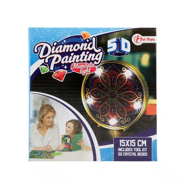 Toi-toys Diamond Painting Mandala-Lampe