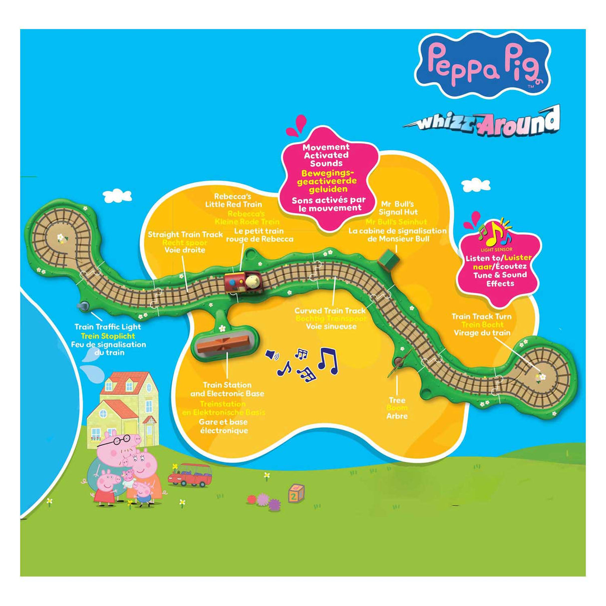 Spectron Peppa Pig Whiz Around – Clickety Clack Zugset