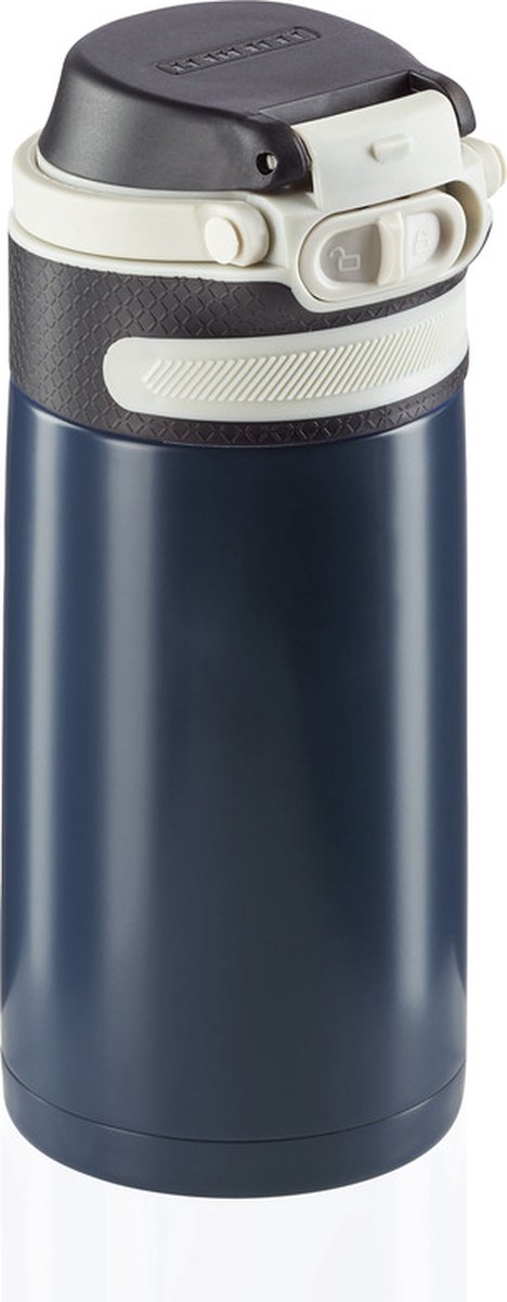 Leifheit Leifheit 3247 Flip Isolierbecher 350 ml dunkelblau