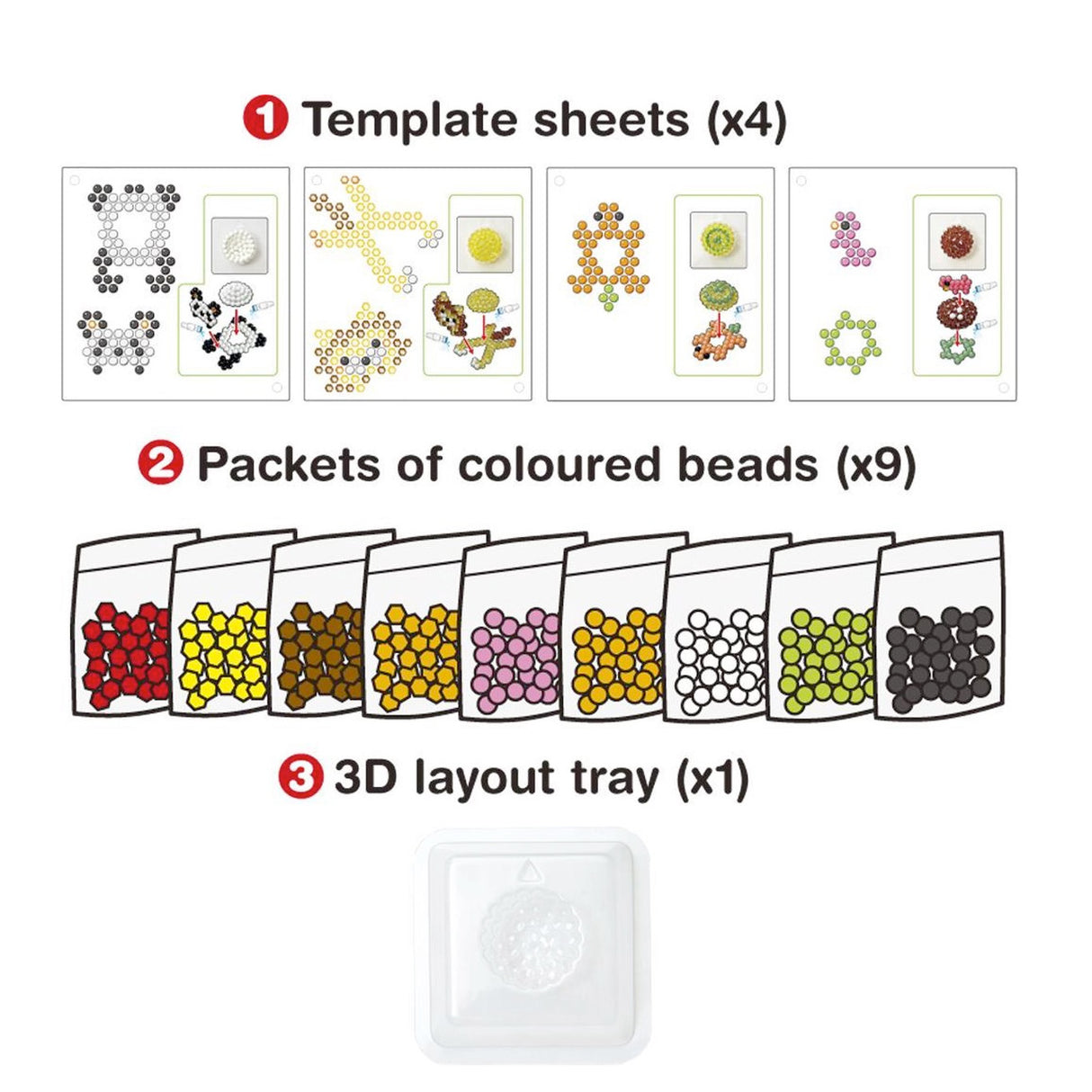 Aquabeads 3D-Tierset