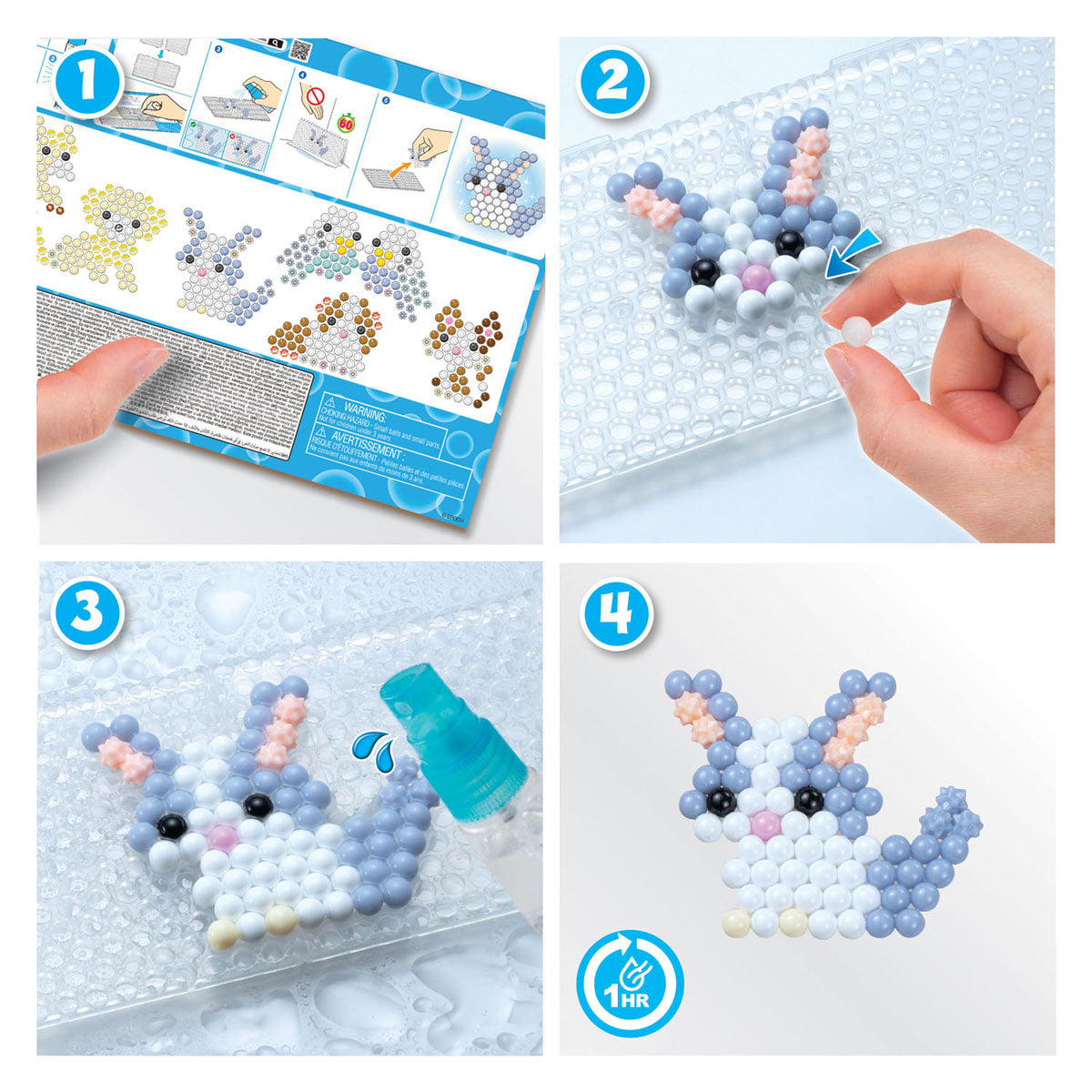 Set mit süßen Haustieren von Aquabeads