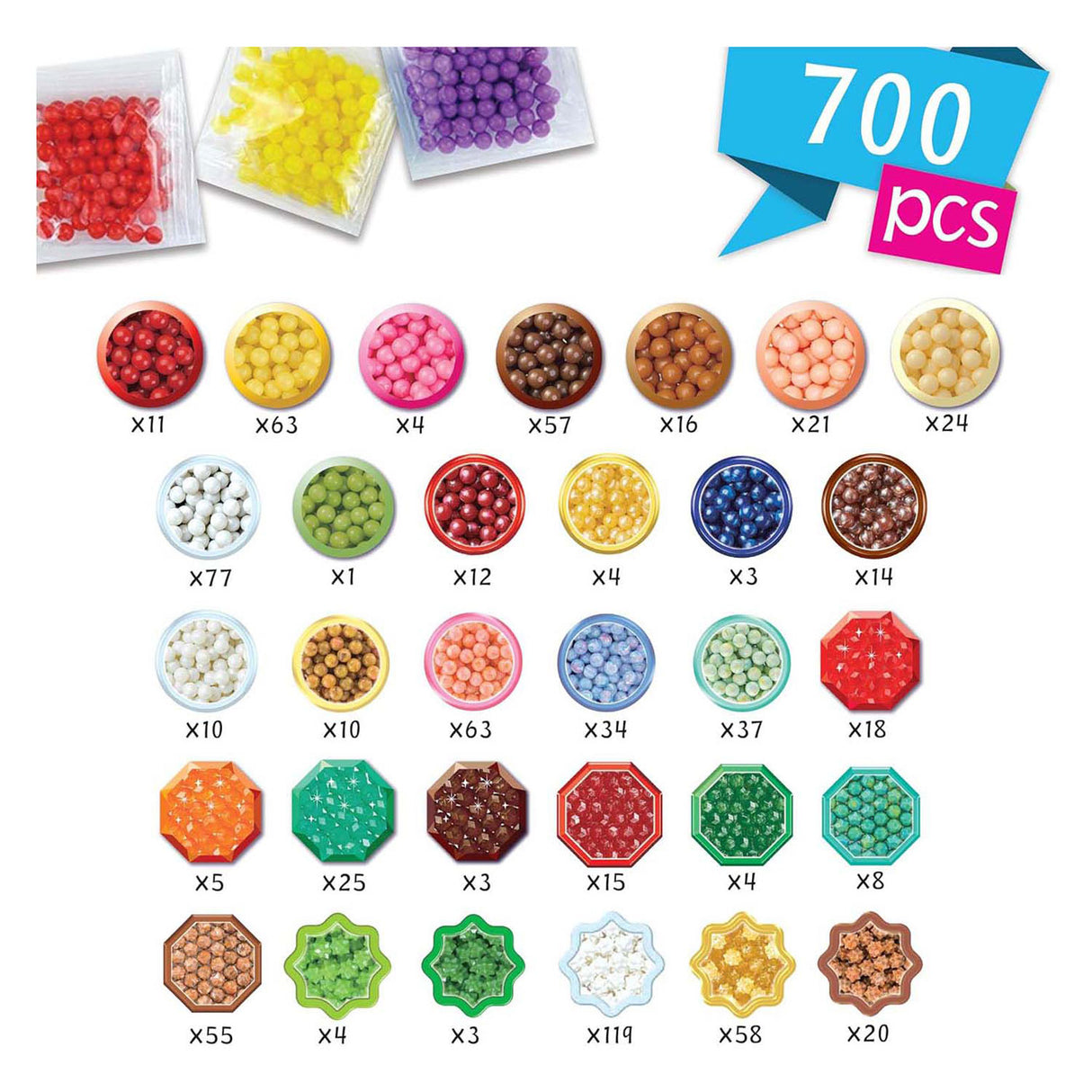Aquabeads Bastelset süße Accessoires