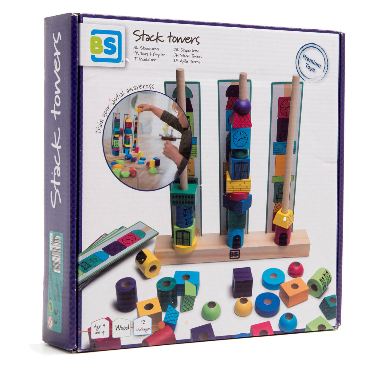 BS Toys Stapeling Towers Holzstapelspiel