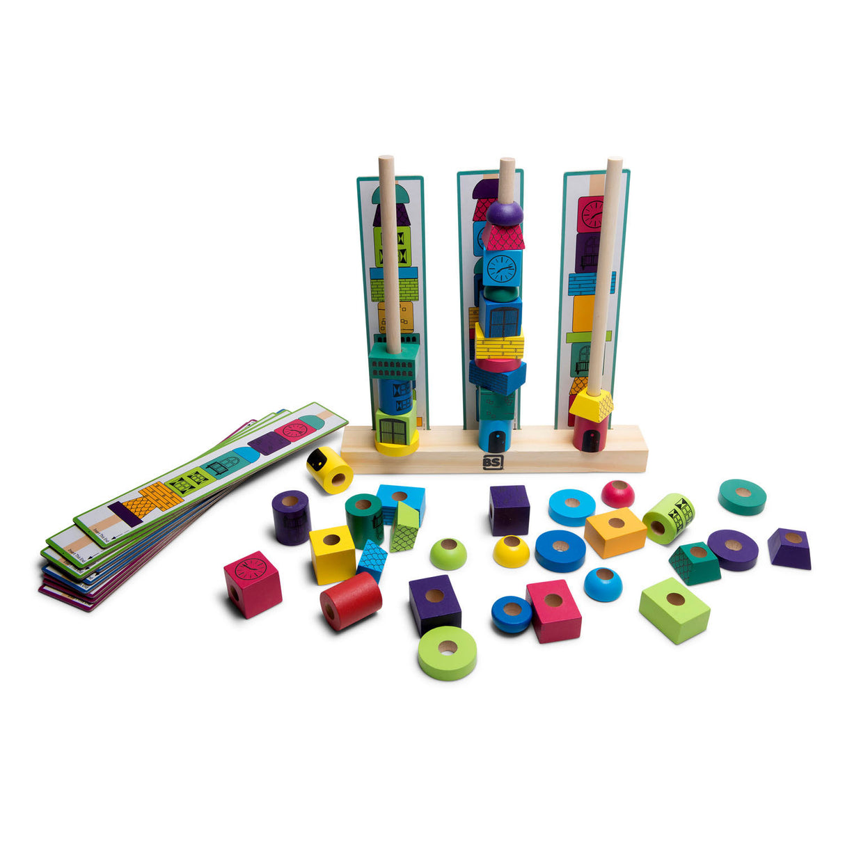 BS Toys Stapeling Towers Holzstapelspiel