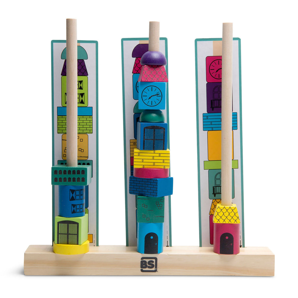 BS Toys Stapeling Towers Holzstapelspiel
