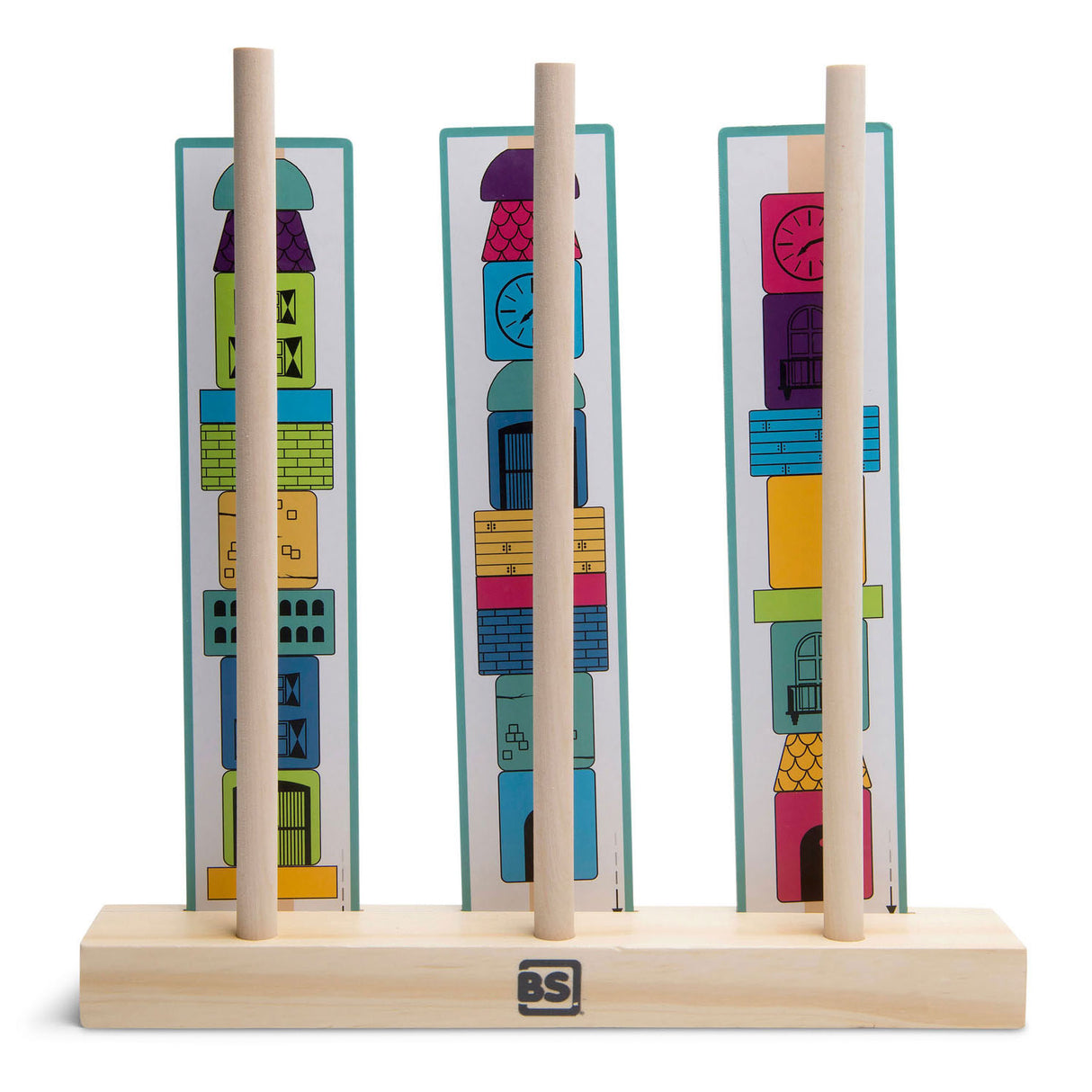 BS Toys Stapeling Towers Holzstapelspiel