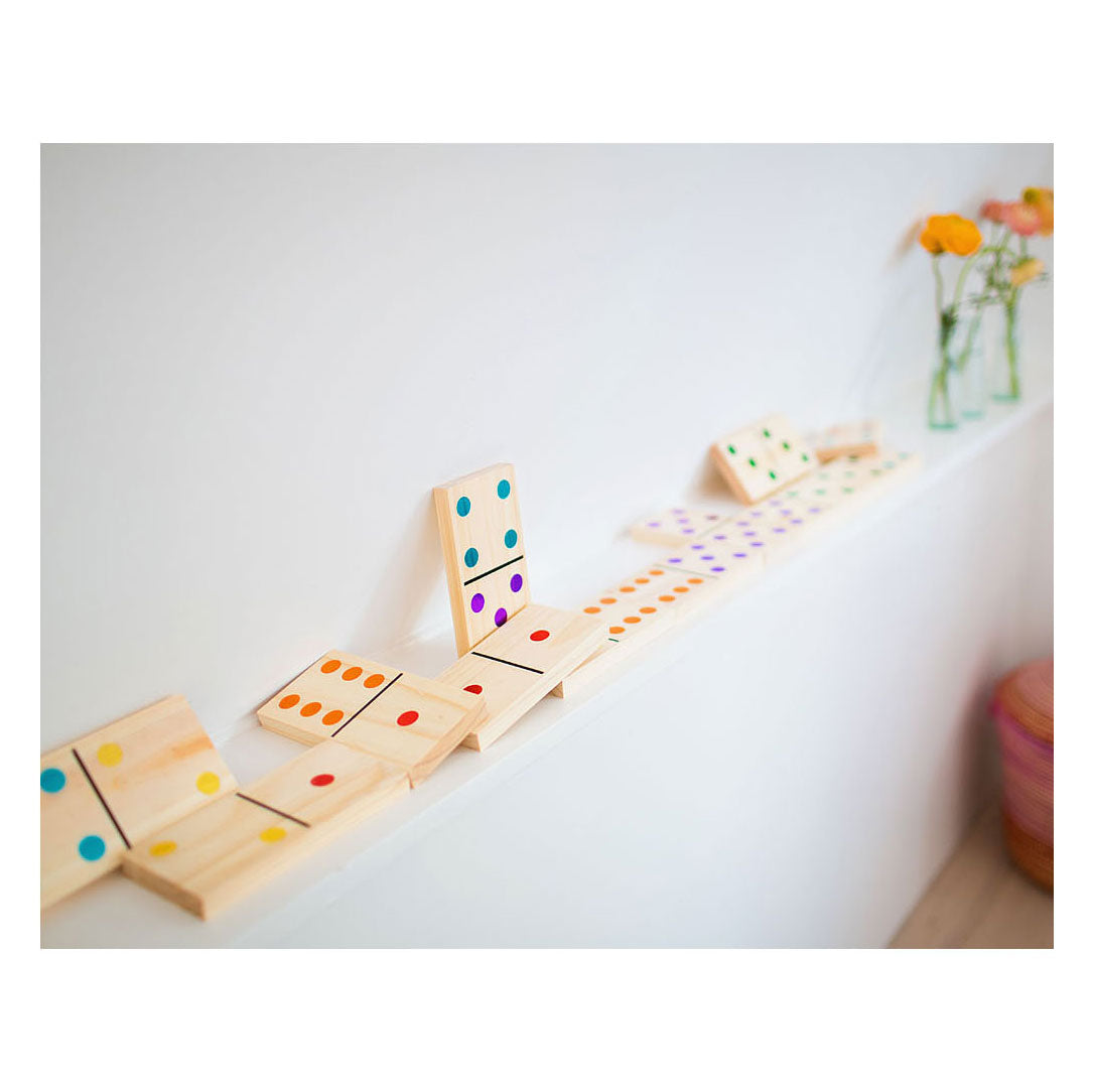 Bs Toys Mega-Dominospiel aus Holz, 28-tlg.
