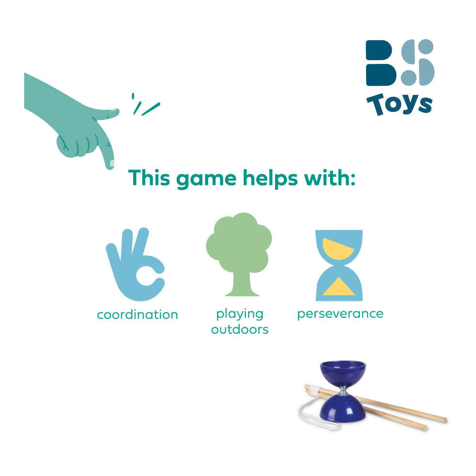 Bs Toys Diabolo mit Stäbchen blau
