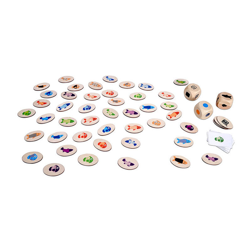 BS Toys Holzspiel „Finde den Fisch“.