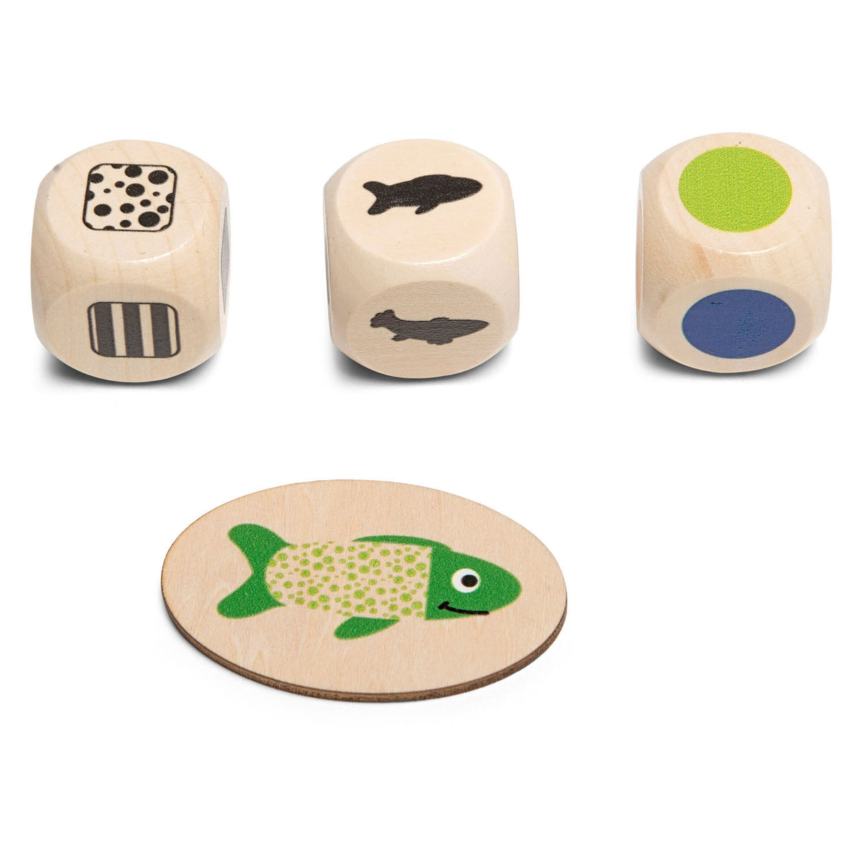 BS Toys Holzspiel „Finde den Fisch“.