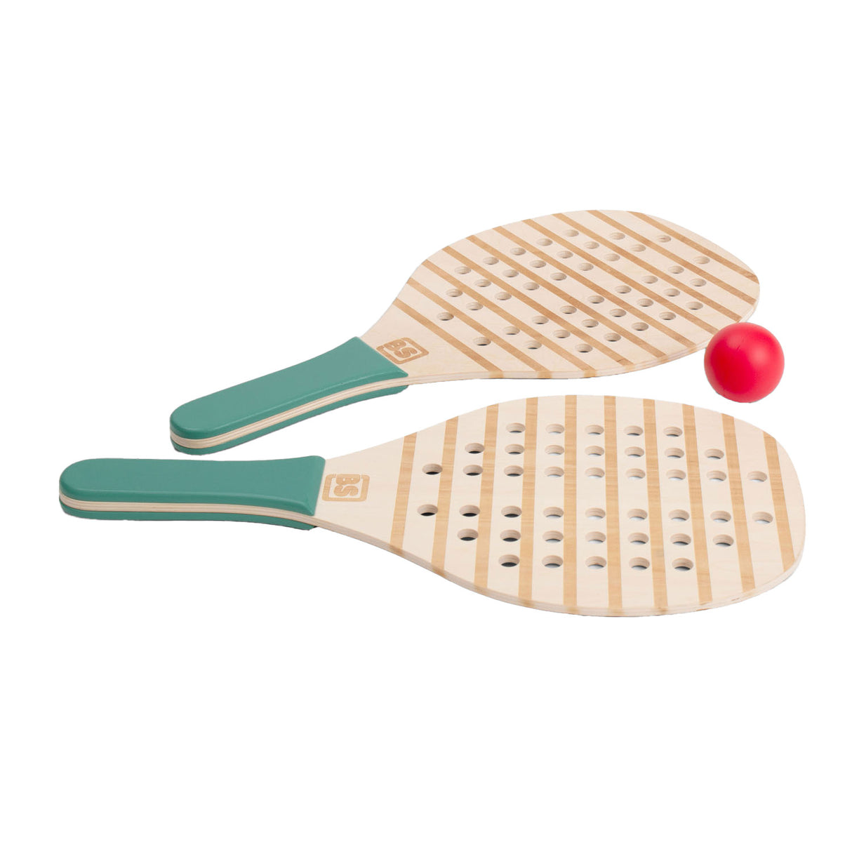 Bs Toys Holz-Padelschläger – Padelschläger – Padelschläger für Kinder – Outdoor-Spielzeug für Kinder – Lernspielzeug – Geschenk für Kinder – Holzspielzeug – Outdoor-Spielzeug – Strandspielzeug – Sport