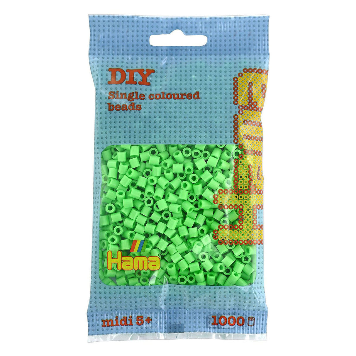 Hama -Eisenperlen 1000 Stück grüner Pastell