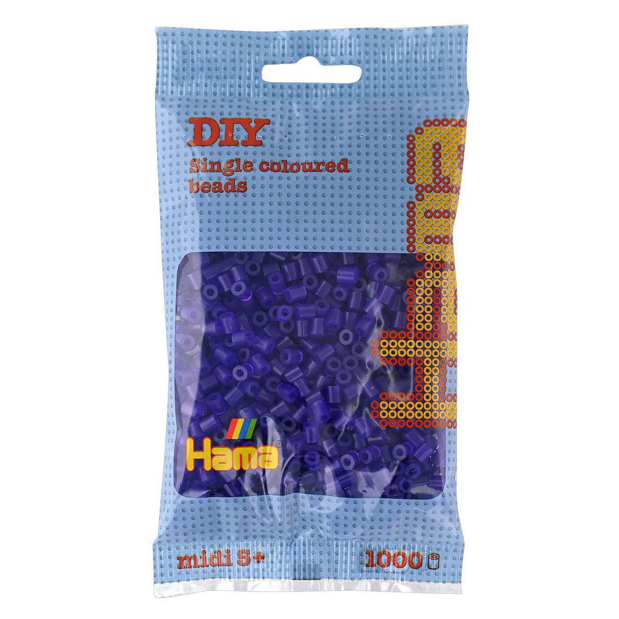 Hama Bügelperlen – 1000 Stück – Lila Transparent