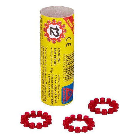 Johntoy Wicke Amorces 12 Schüsse 10 Rollen
