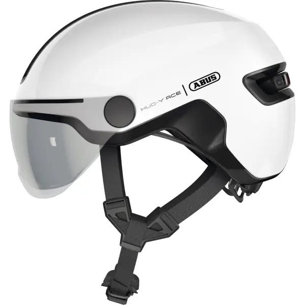 Abus Helm HUD-Y ACE glänzend weiß S 51-55cm