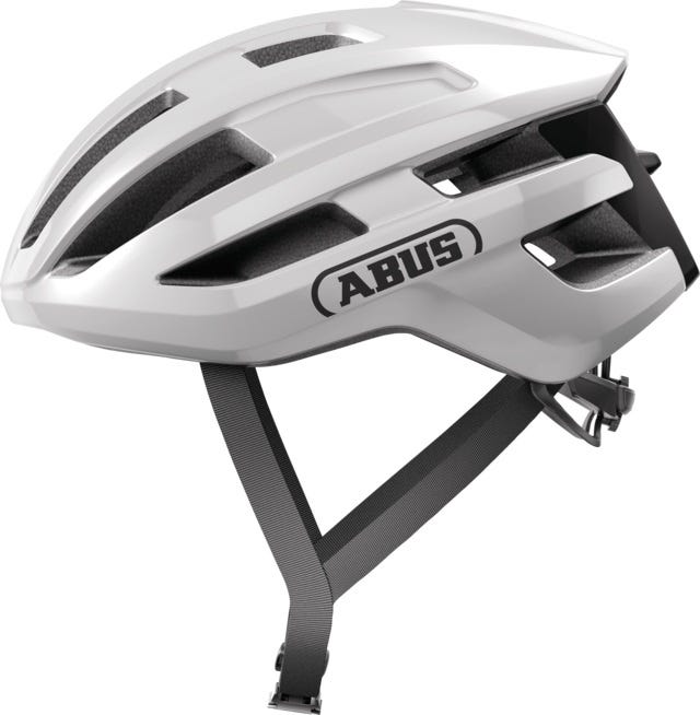 Abus Powerdome - Fahrradhelm glänzend weiß m (54 - 58 cm)