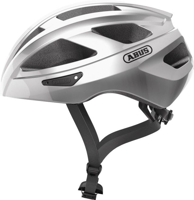 ABUS HELM MACATGOUD GLEY Silber L 58-62 cm