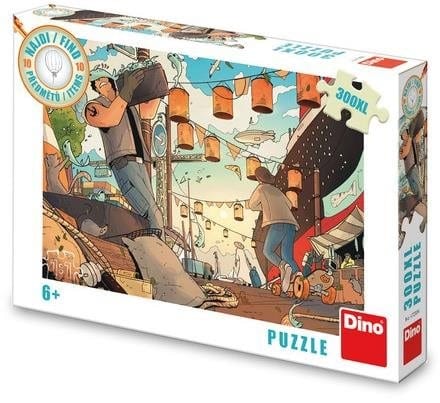 Dinotoys Dino-Puzzle eines Fischereihafens – 300 Teile