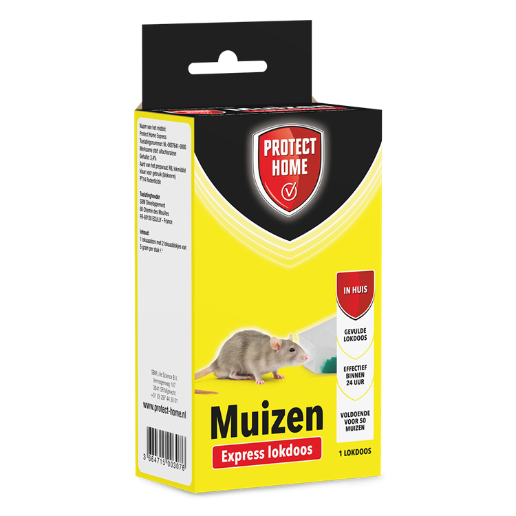 Keine Marke Protect Home Express Mausmittel gegen Mäuse und Ratten | 2 Stk