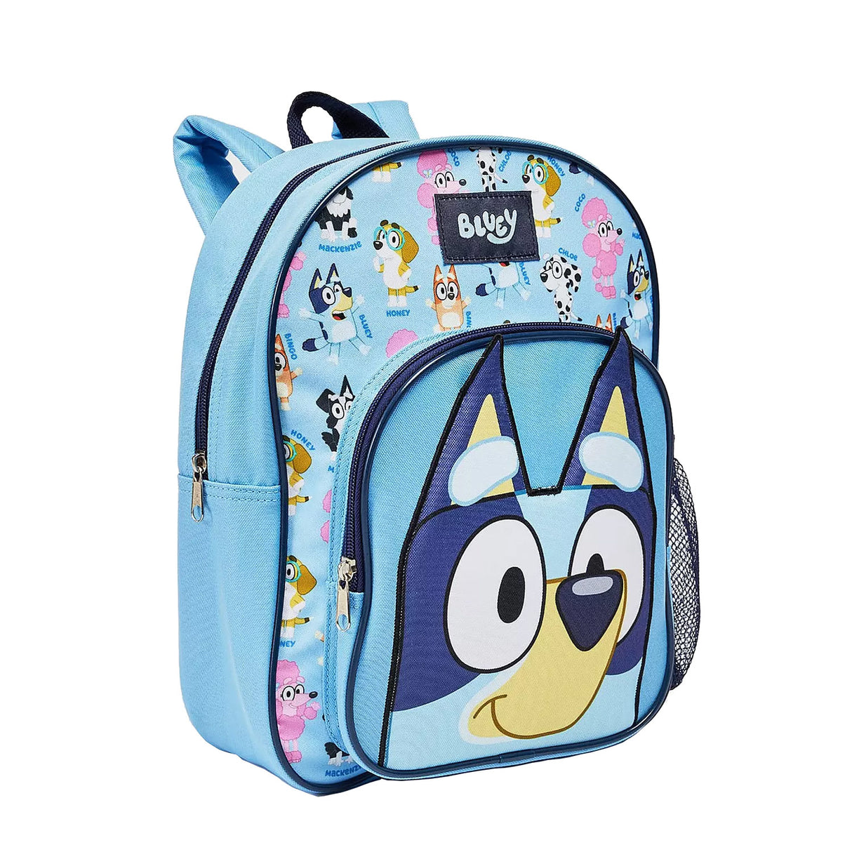 Rucksack mit Vordertasche blaublau