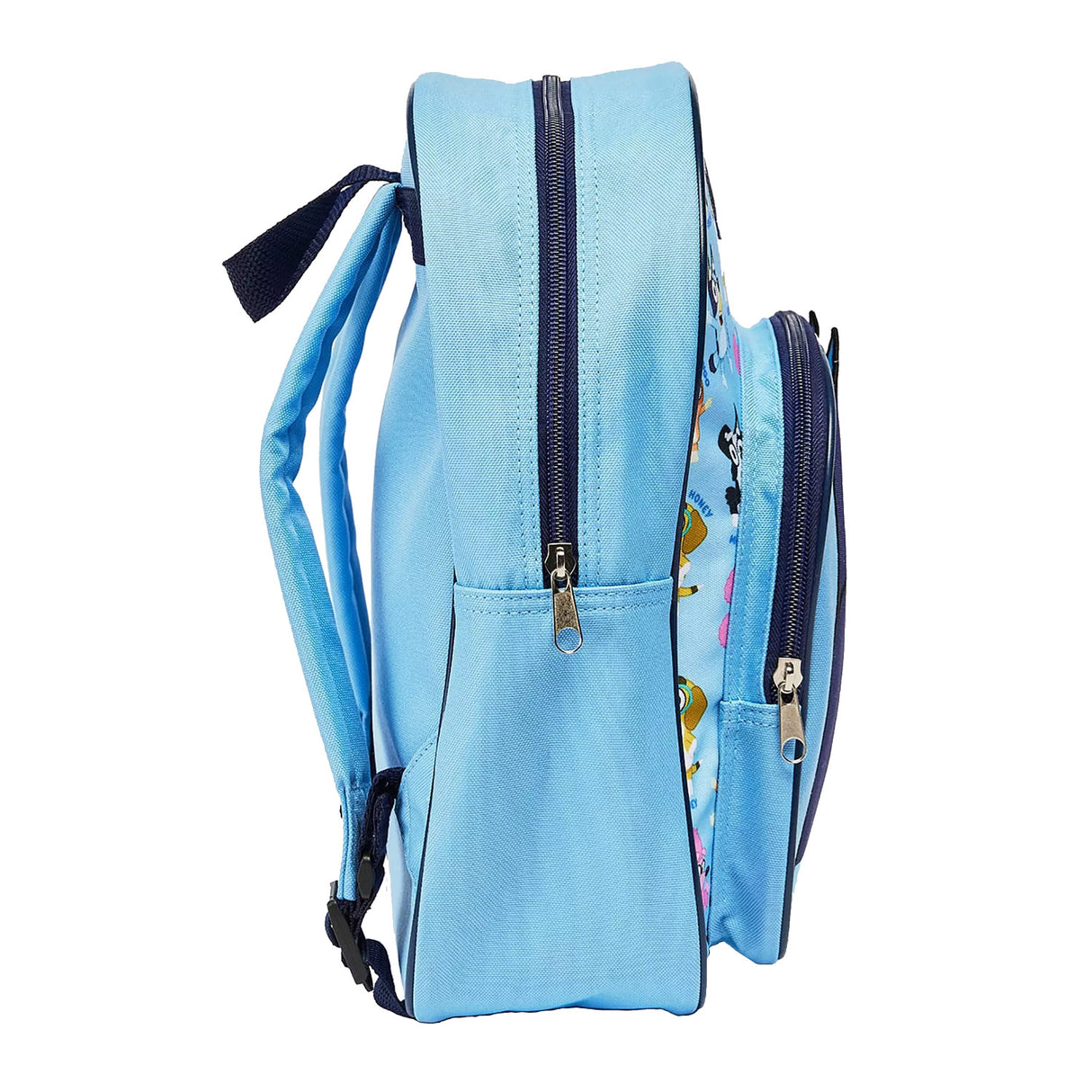 Rucksack mit Vordertasche blaublau