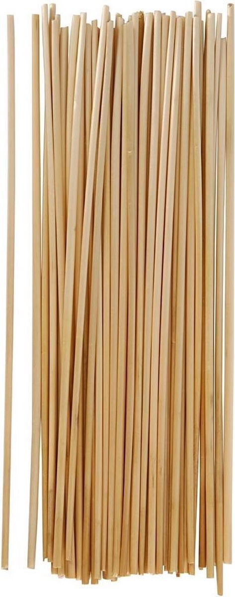Creativ Company Strohdekoration – Naturstroh – DIY-Bastelmaterial – Stroh für Miniaturen – Bauernhofdekoration – handgemachte Blumendekoration – natürliche Tischdekoration – L 22 cm – Stärke 1–3 mm – 50 Stück