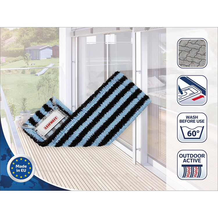Leifheit 55146 Profi-Bodenwischerbezug XL 42 cm gefaltet Outdoor