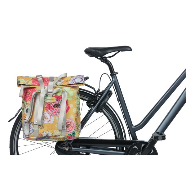 Basilikum Bloom Field Bicycle Shopper, Gelb, recycelter Kappe, wasserdichtes, verstellbares Schultergurt
