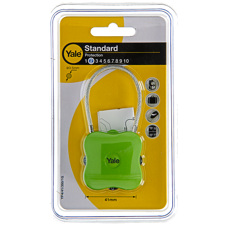 Yale 1060502 - code hangslot flex groen | 3 stuks