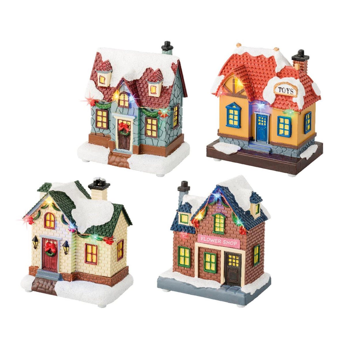 Lumineo Weihnachtshaus LED 8,5x10cm