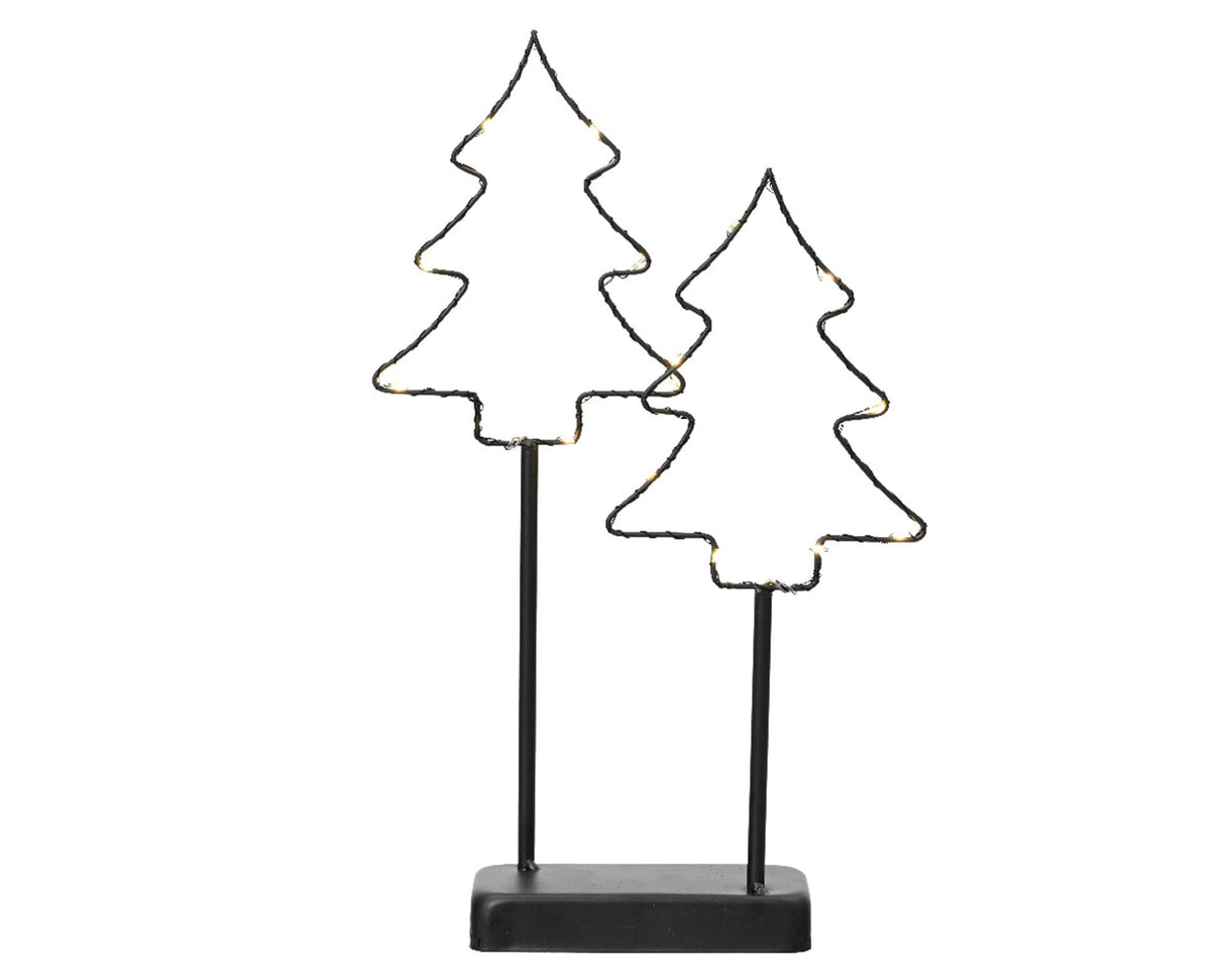 Lumineo Weihnachtsbäume LED auf Standardmetall h35cm
