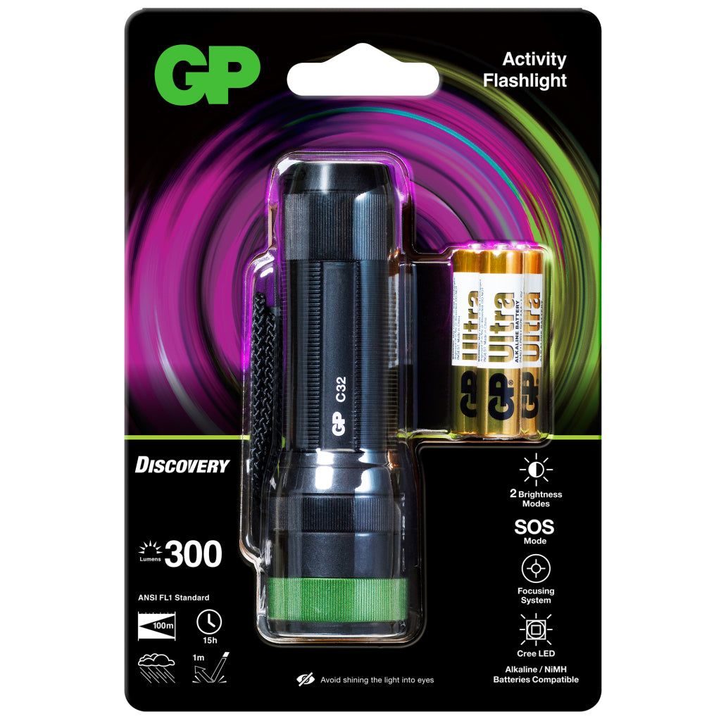 GP-Taschenlampe 3x AAA 300 Lumen