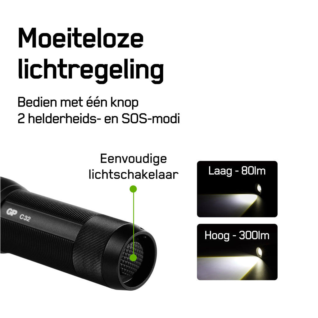 GP-Taschenlampe 3x AAA 300 Lumen
