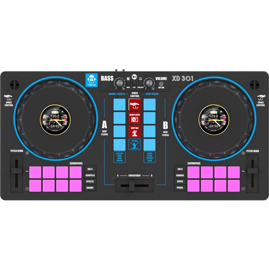IDance IDance XD 301 DJ-Mixer mit 2 Lautsprechern