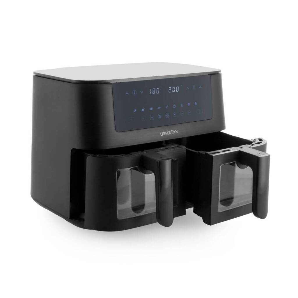 Greenpan Bistro Airfryer 2x4l 3000 Watt schwarz