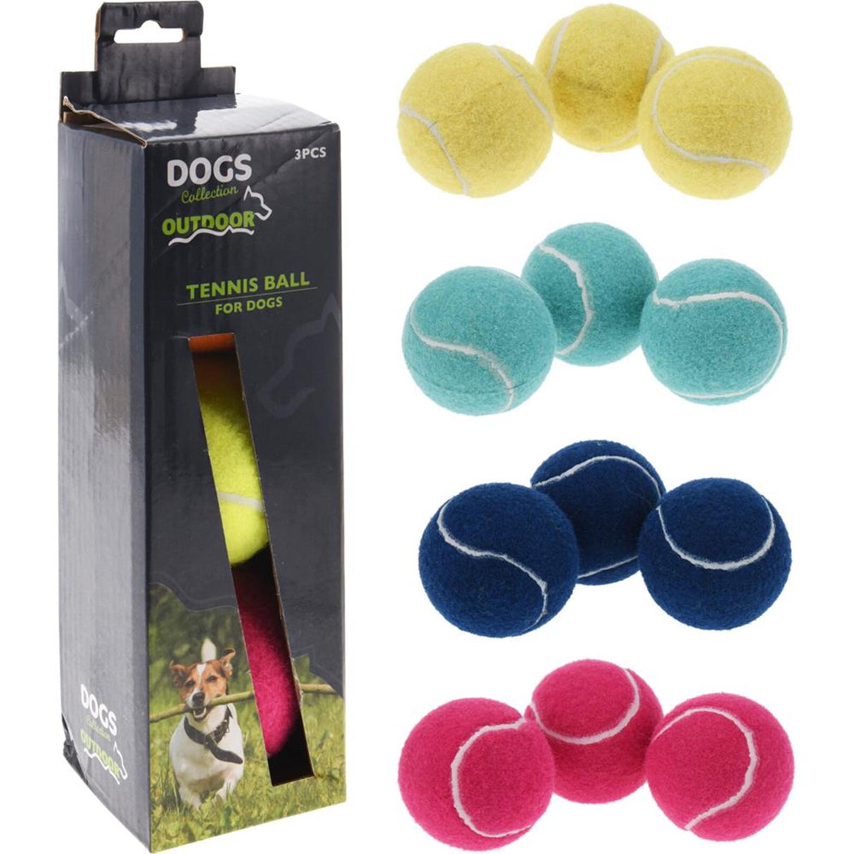Pets Collection Hunde-Tennisbälle, 3er-Set