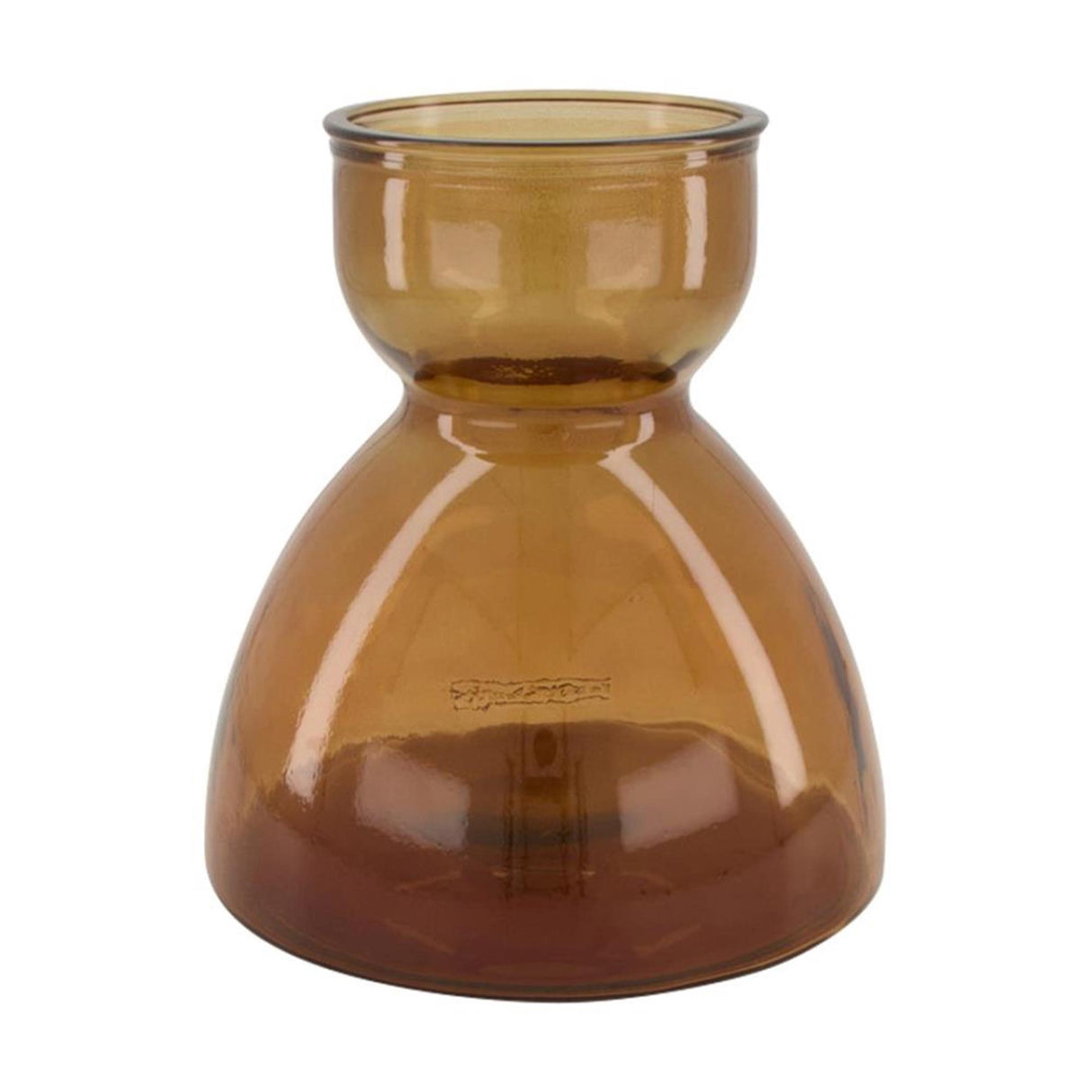 Natural Collections Vase aus recyceltem Glas ø21,5x23cm braun