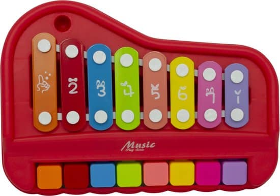 Intro-Musik-Xylophon mit Klavierrot