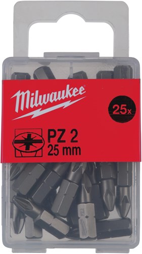 Milwaukee Zubehör Schraubenbit PZ 1, 25 mm | 25 Stück - 4932399589