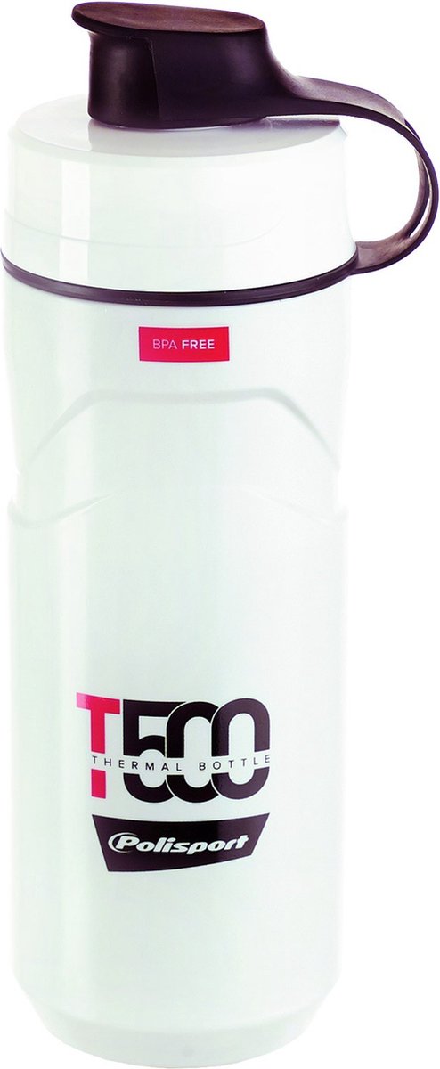 Polisport Bidon Thermal T500 500 ml weiß-rot