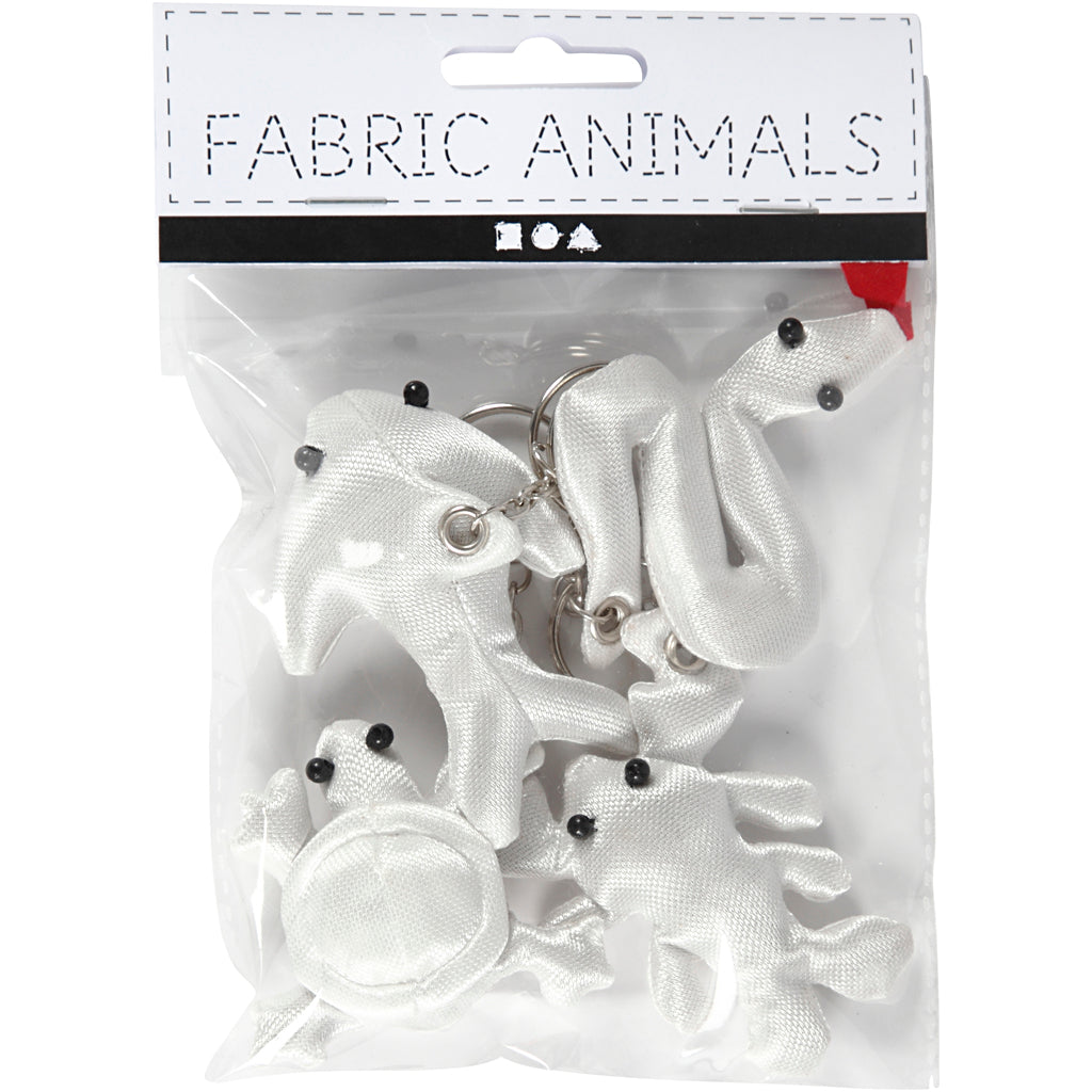 Kreativunternehmen https: www.cchobby.nl-textile-figures-with-keychain-size-4-8-cm-white-4-piece-1-box
